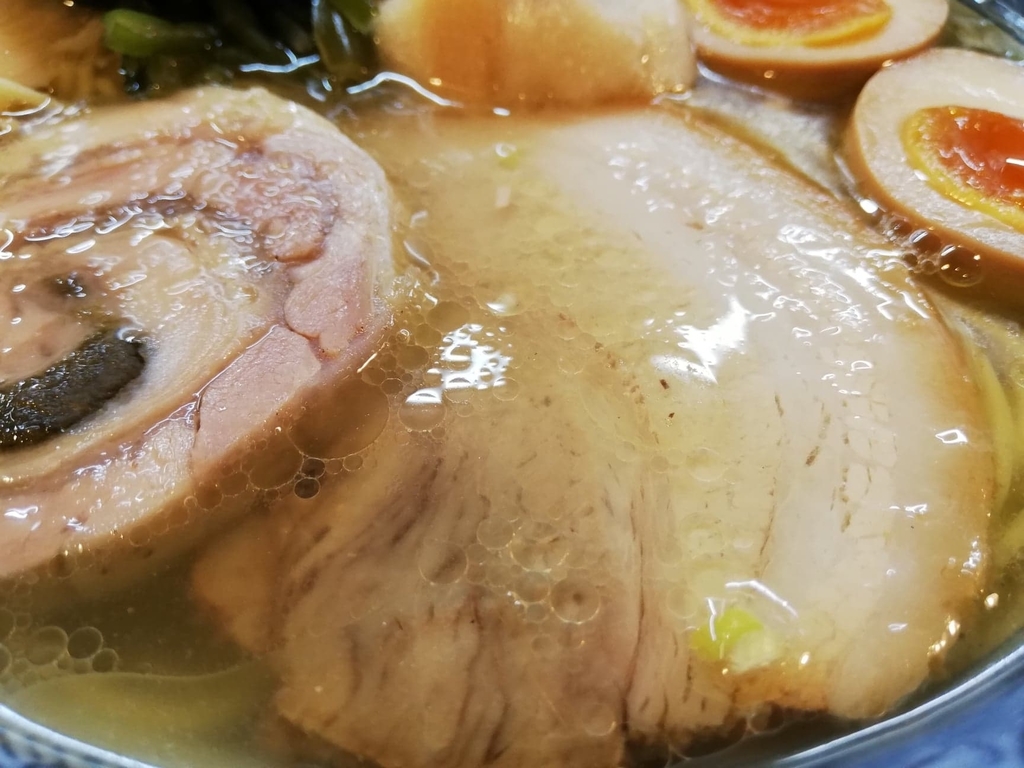 特選塩ラーメンのアップ