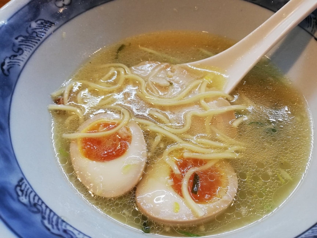 残り少しの特選塩ラーメン