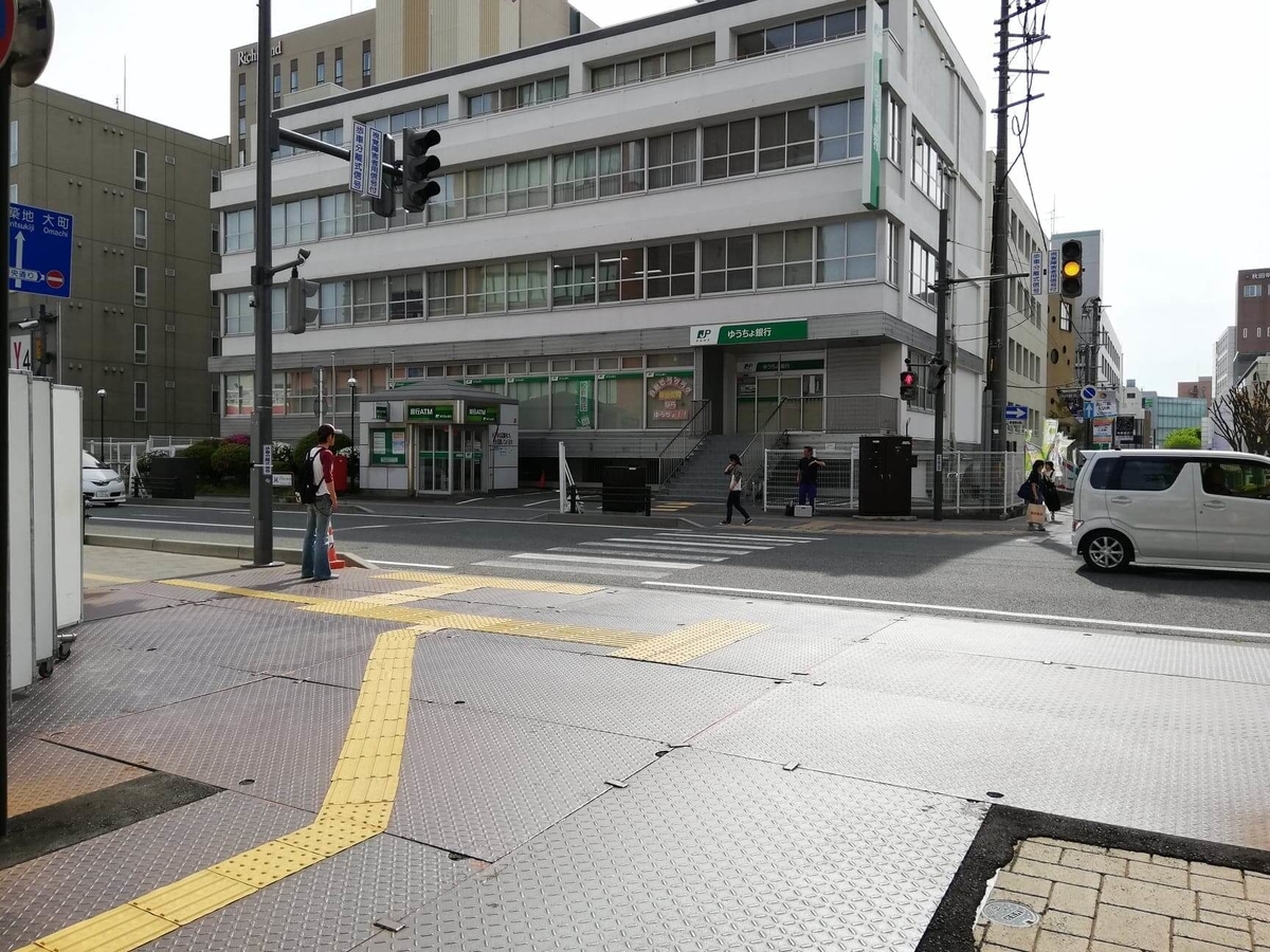 秋田駅中央口から秋田市民市場への行き方写真⑦
