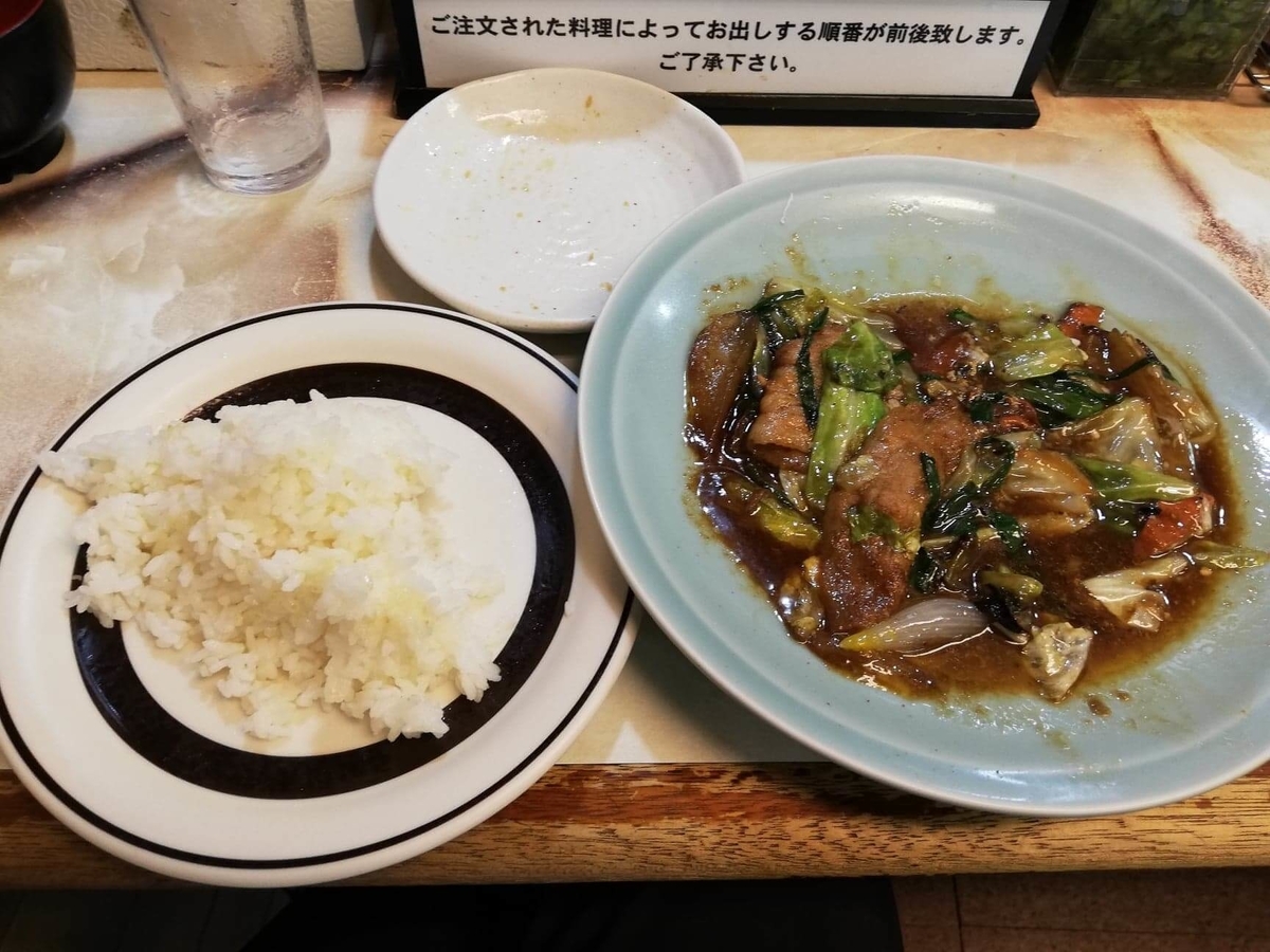 高田馬場『洋庖丁』のスタミナ焼きの写真